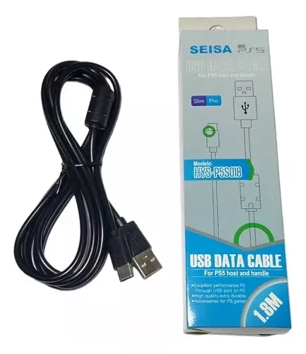 CABLE USB DE CARGA PARA PS5 1.8M HYS-P5S018