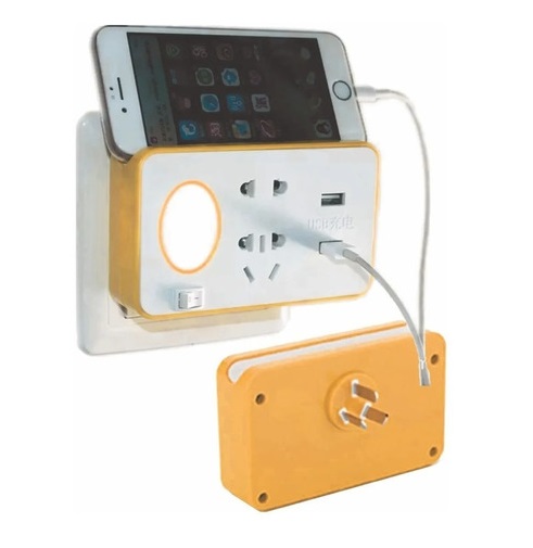 MINI ALARGUE CON LUZ Y 2 PUERTOS USB