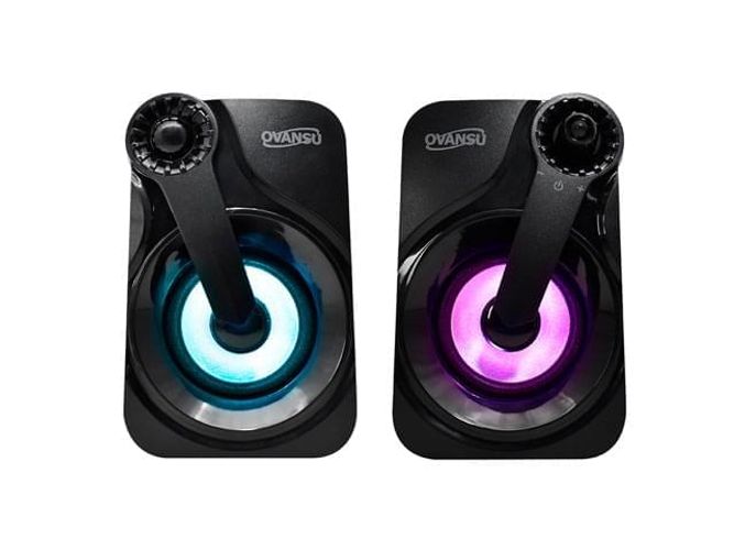 PARLANTE PC USB LEDS RGB - OVANSU