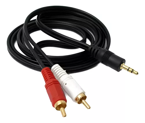 CABLE AUX 3.5 A 2 RCA - 3 METROS