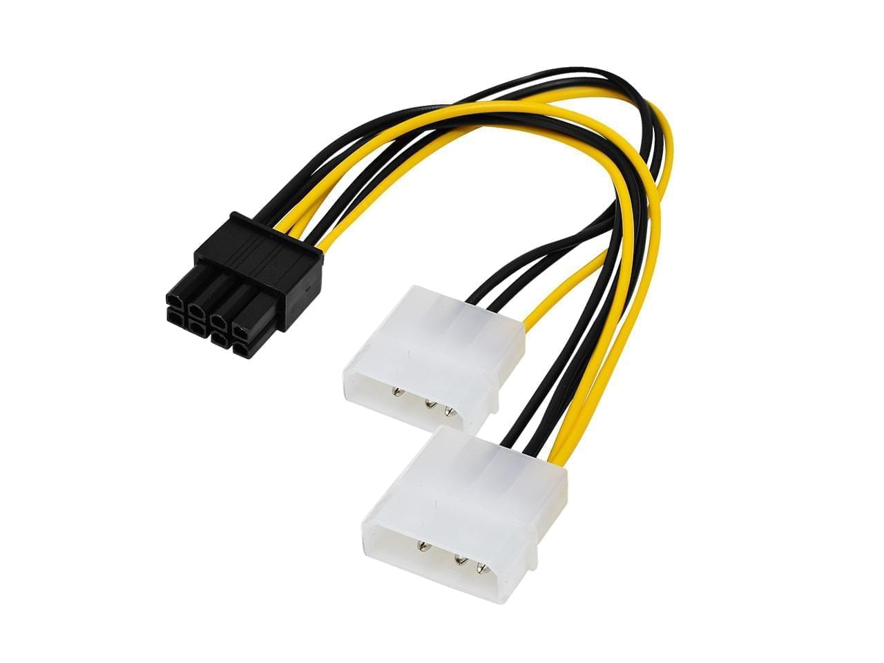 ADAPTADOR 8 PINES A 2 MOLEX PARA PLACAS VGA