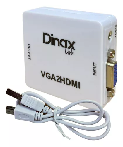 ADAPTADOR HDMI A VGA CON CABLE Y AUDIO 