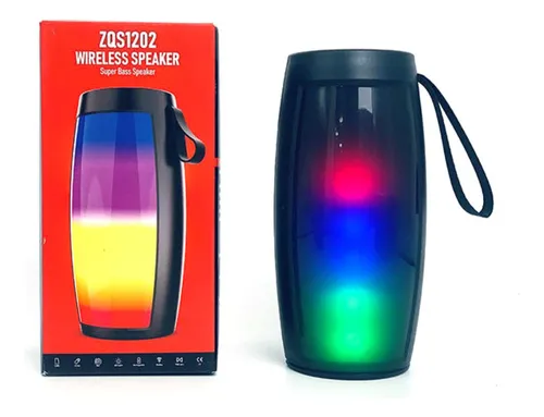 Mini Parlante 1202 2" Portátil BT Luz RGB 5W