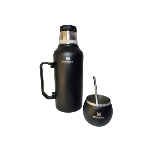 TERMO CON MATE Y BOMBILLA BOLITA 1.3 LTS STANLEY YQ10101 