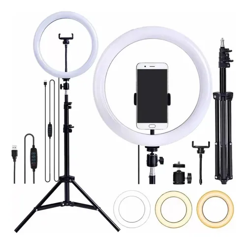 ARO DE LUZ 12" 30 CM CON TRIPODE INCLUIDO QX-300KA