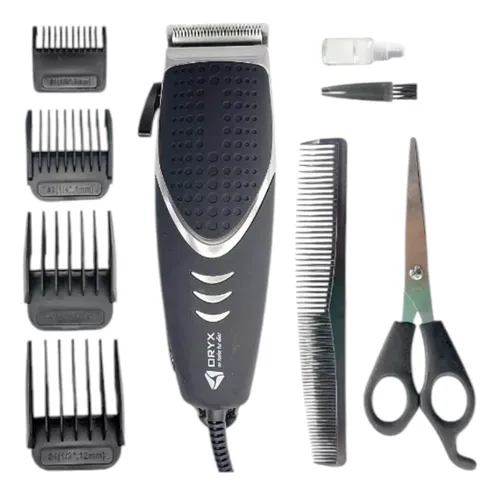 CORTADORA DE CABELLO CON CABLE 10 PIEZAS ORIX 