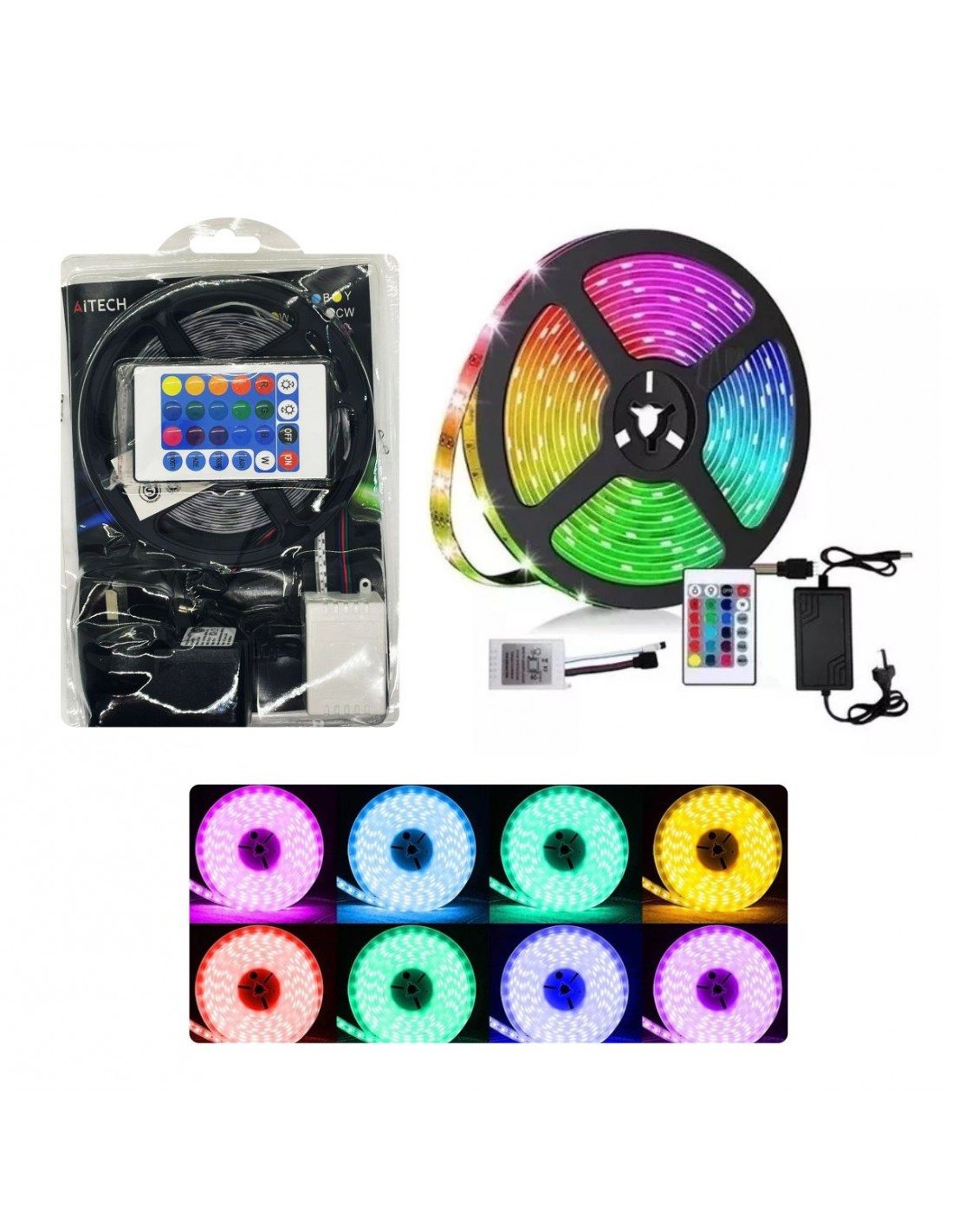 TIRA LED RGB C/CONTROL 5050 DX