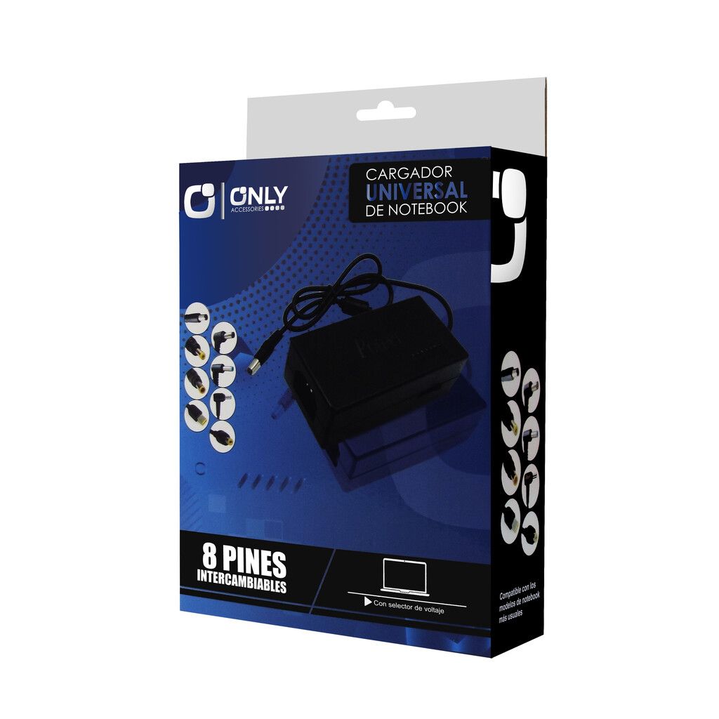 CARGADOR UNIVERSAL NOTEBOOK CON SELECTOR ONLY