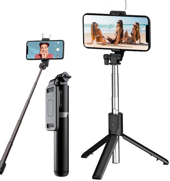 PALO SELFIE STARK CON LUZ EXTENSIBLE MODO-026