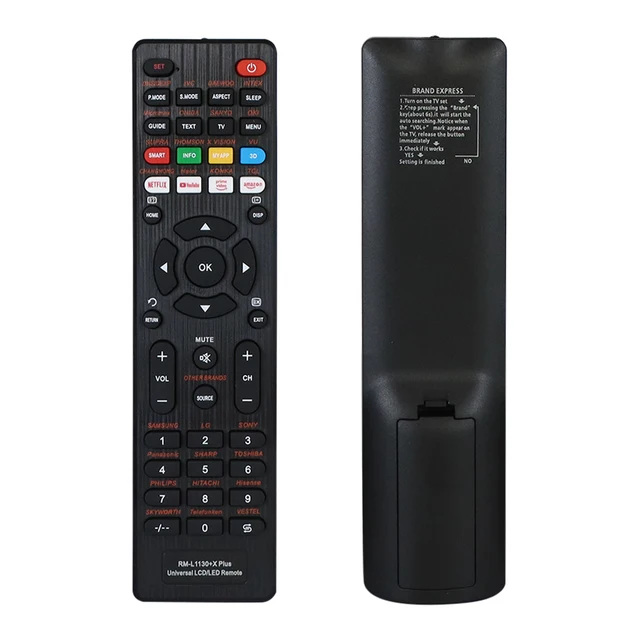 CONTROL REMOTO UNIVERSAL TV SMART RM-L1130-XPLUS