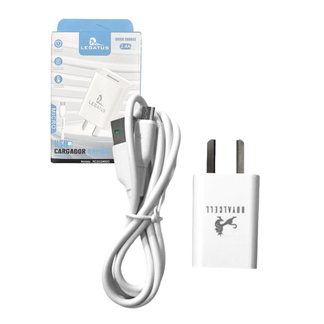 CARGADOR CEL TIPO V8 - 2.4 A LEGATUS