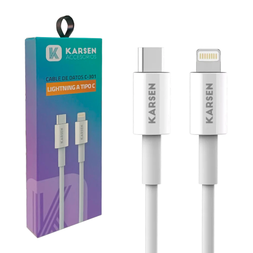 CABLE USB TIPO IPH A TIPO C KARSEN C-301