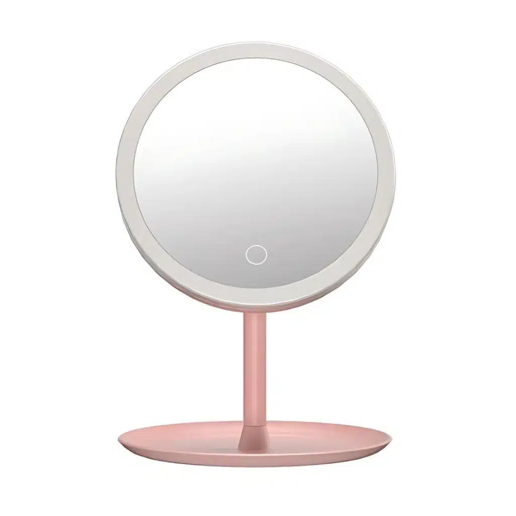 ESPEJO LED REDONDO MODS-860 BLANCO/ROSA