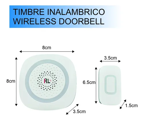 TIMBRE INALAMBRICO LARGO ALCANCE 