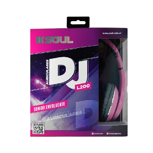 AURICULAR DJ L200 ROSA