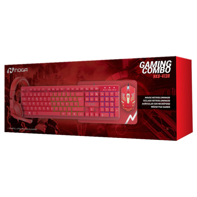 KIT GAMER NOGA 4 EN 1 NKB-413R