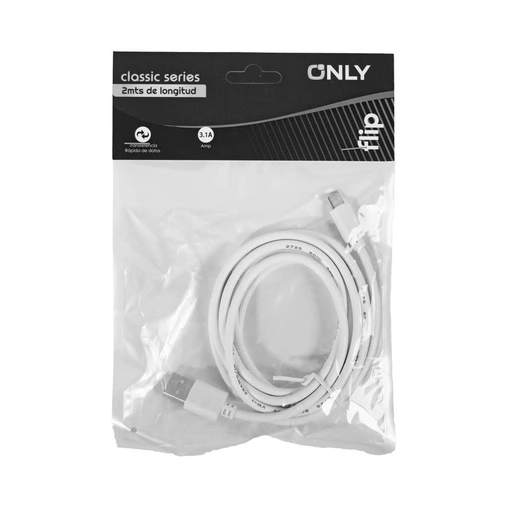 CABLE USB TIPO C POWER ONLY 2 METROS 