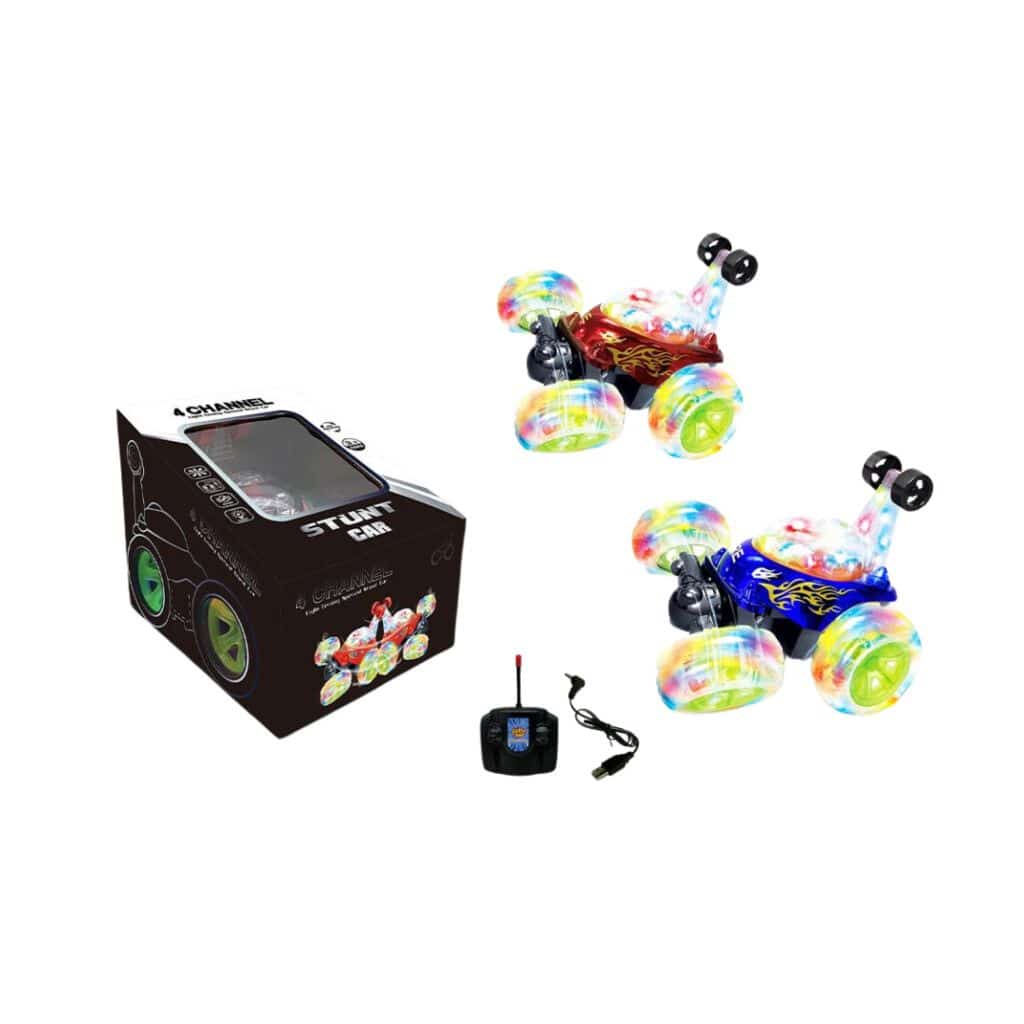 AUTO ACROBATA A CONTROL REMOTO MODZ-003 AZUL-ROJO - STUNT