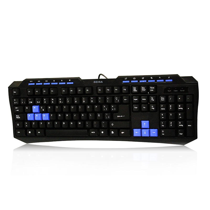 TECLADO GAMER MULTIMEDIA TECLAS AZULES DN-D221