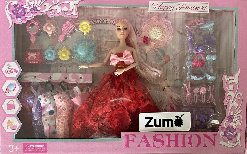 MUÑECA CON VESTIDO ZUMO PZ652B3