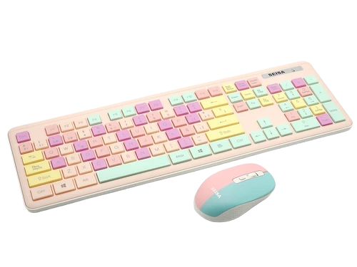 COMBO TECLADO Y MOUSE INALAMBRICO 2.4G - COLORES DN-C400