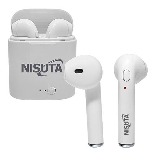 AURICULAR BT EARBUS NISUTA WHITE NS-AUBTWS1