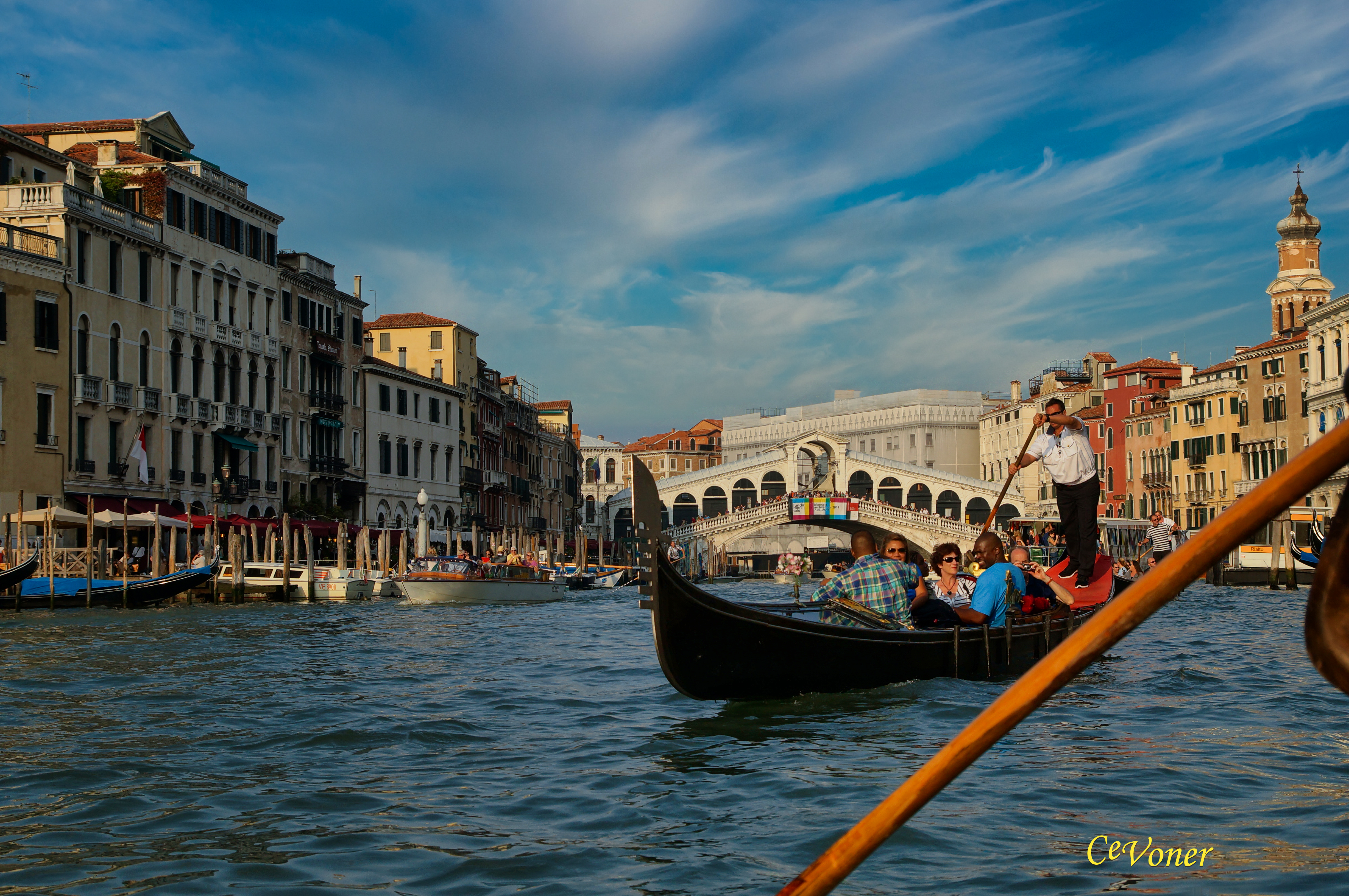 Venice Gondolas in the canal