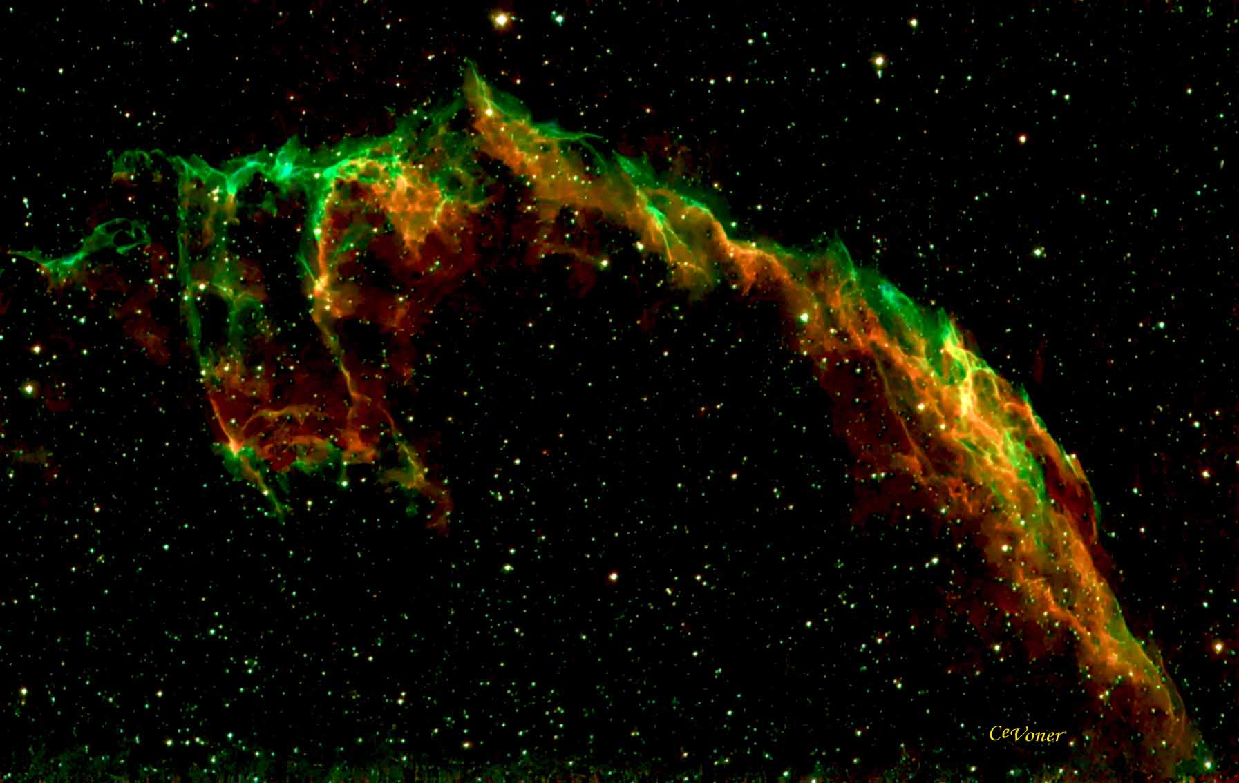 East Veil Nebula Wall Art