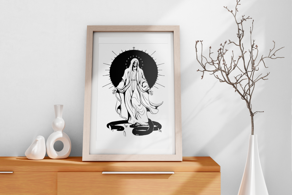 Marie écrasant le serpent