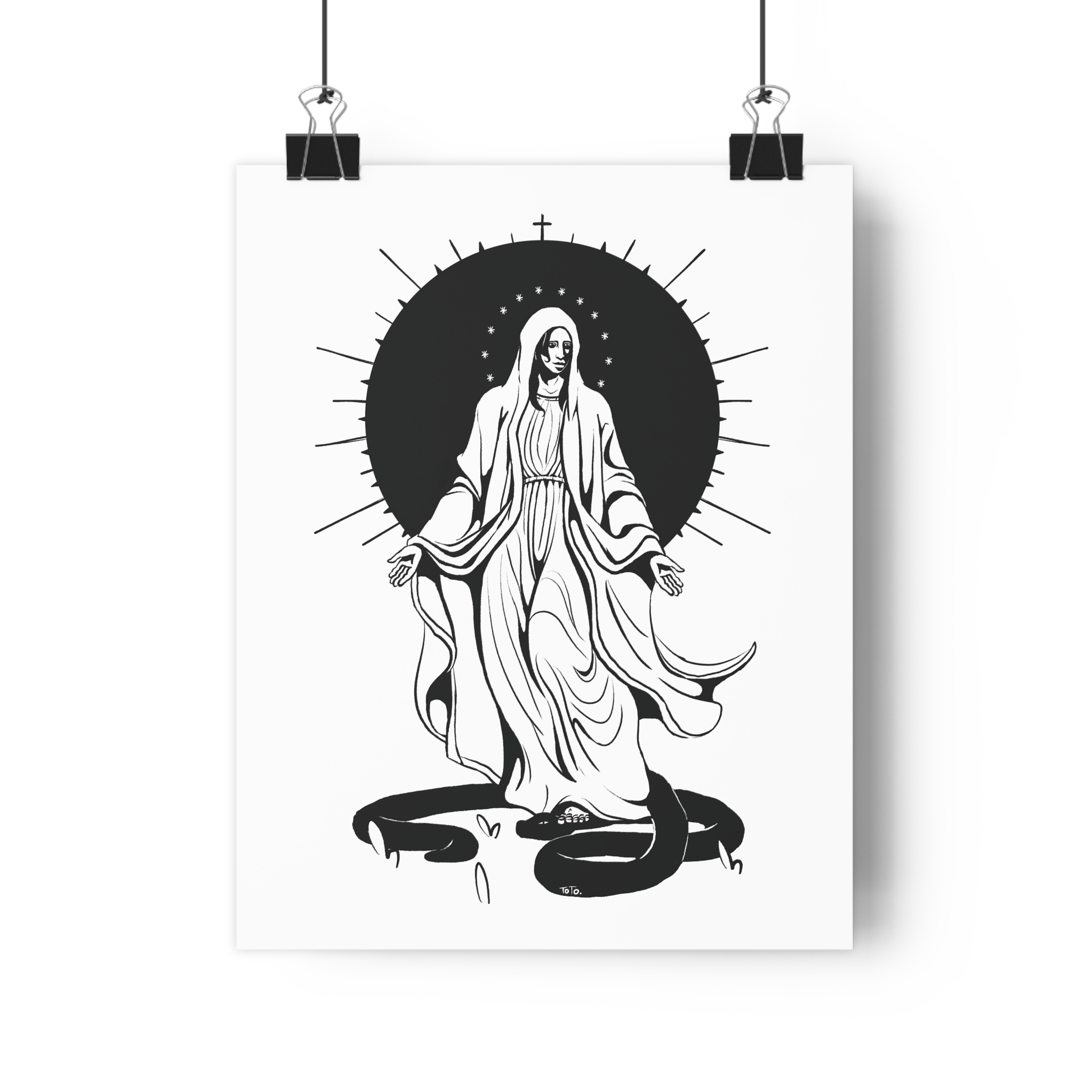 Marie écrasant le serpent