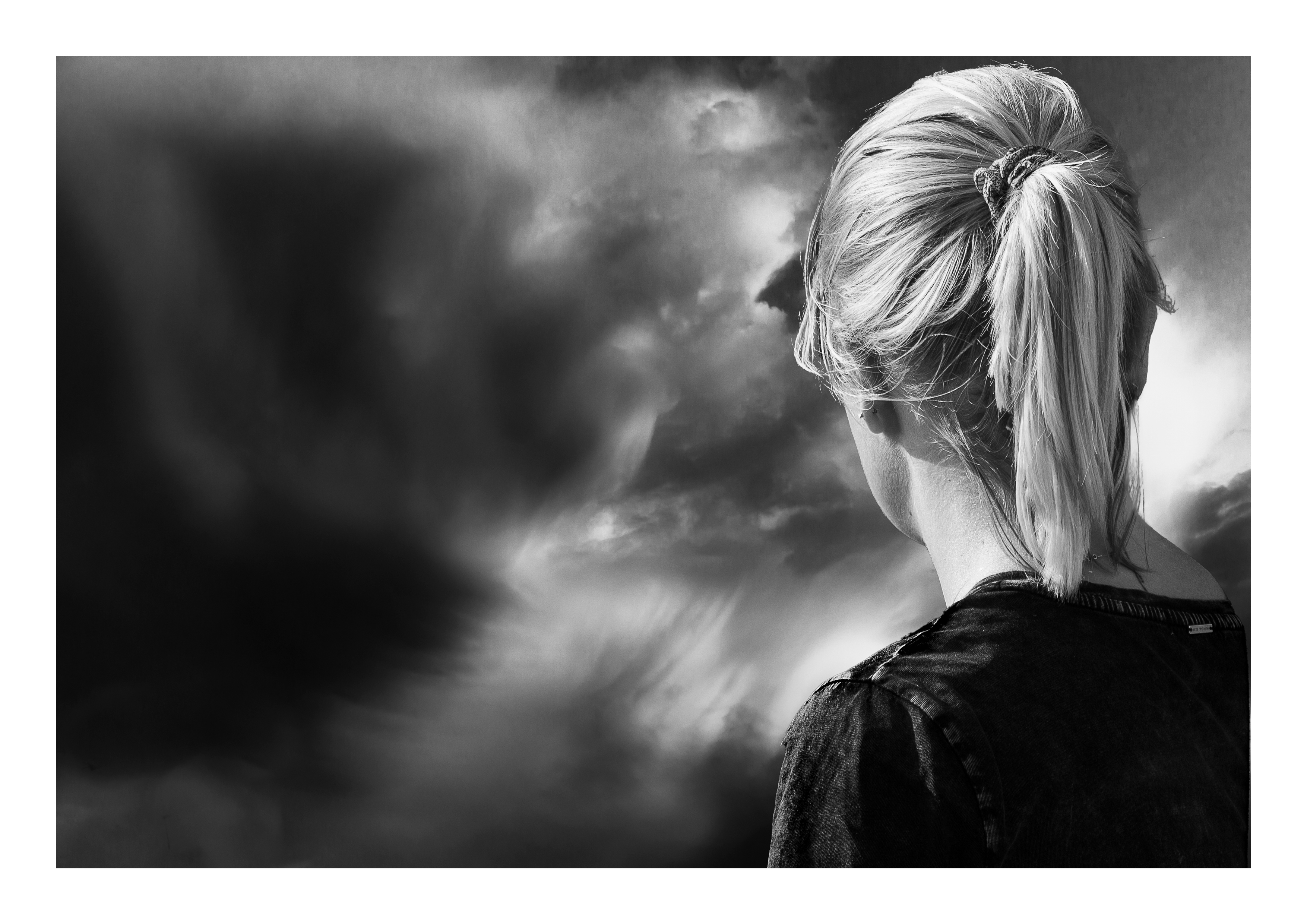 Livre photos en noir et blanc 