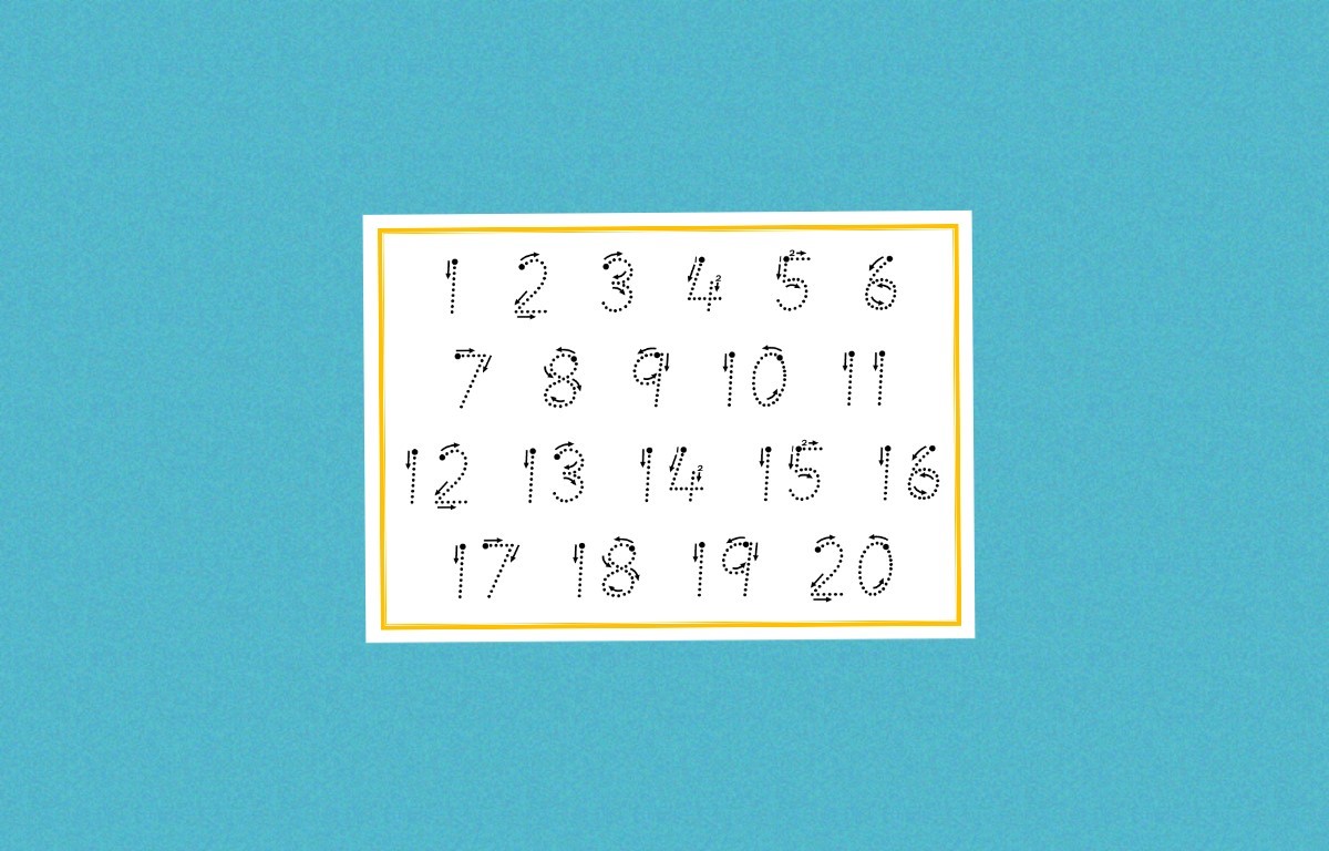Tracing Numbers 1-20