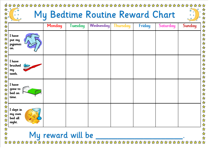 Bedtime Routine Chart