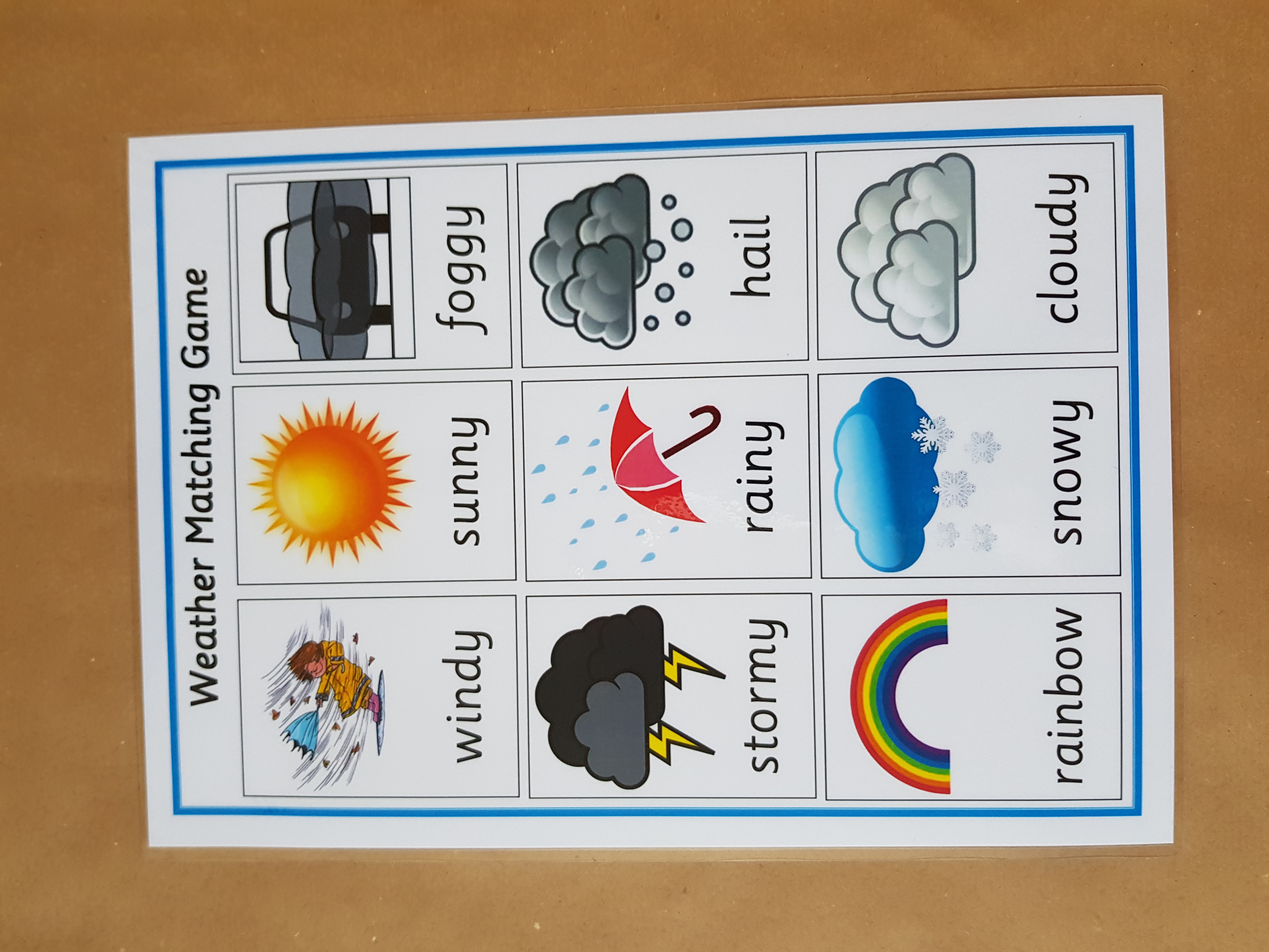 Weather Matching Game