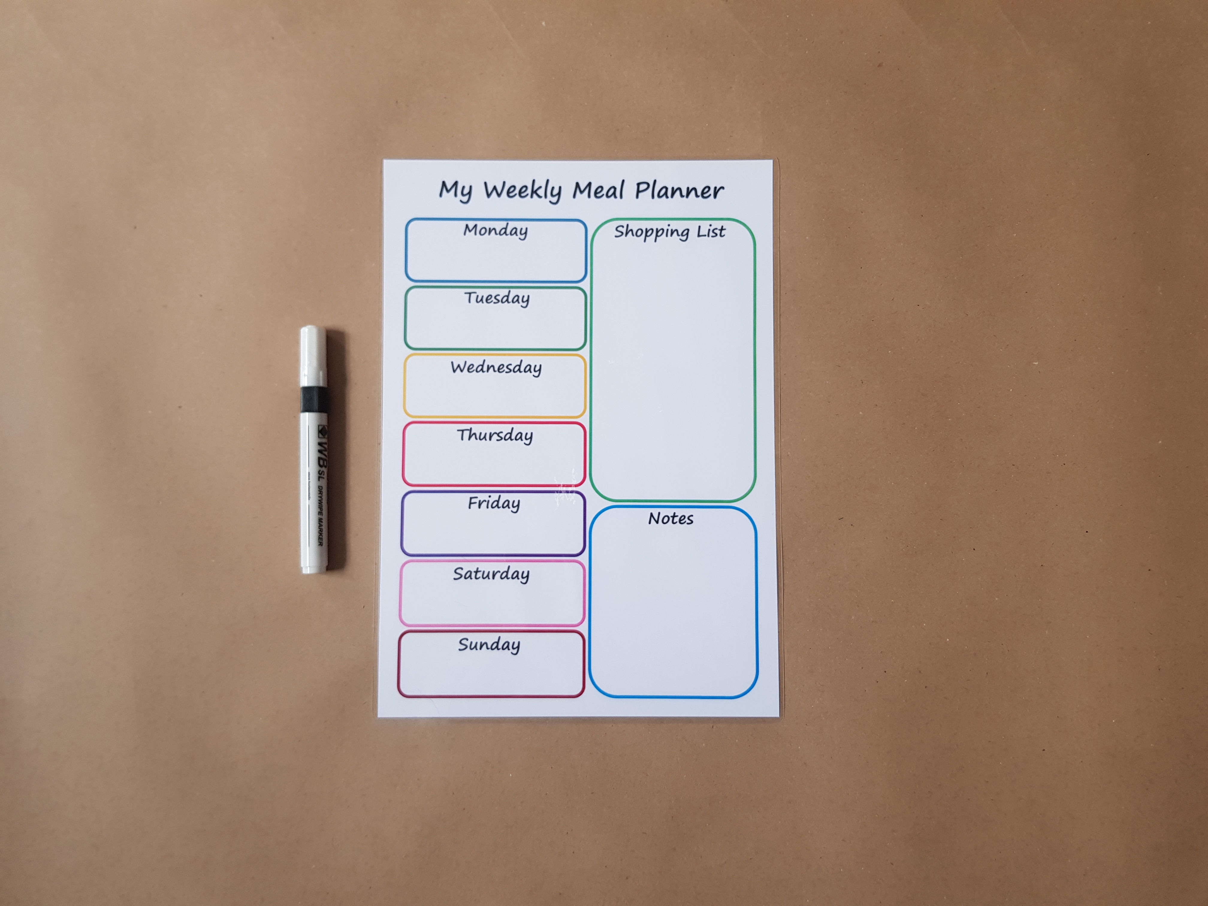 My Weekly Planner with Shopping List
