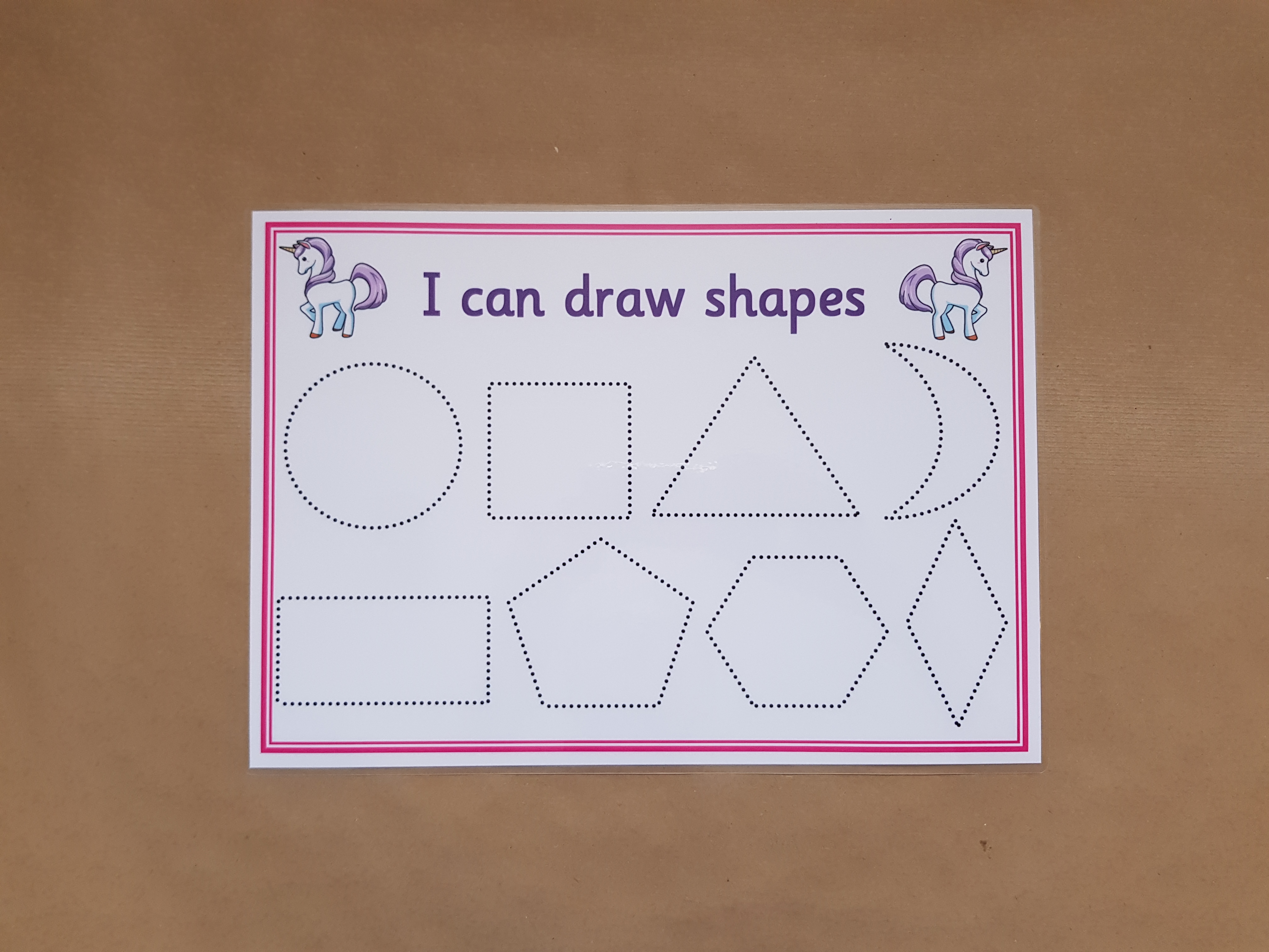 Tracing mats bundle - unicorn design 