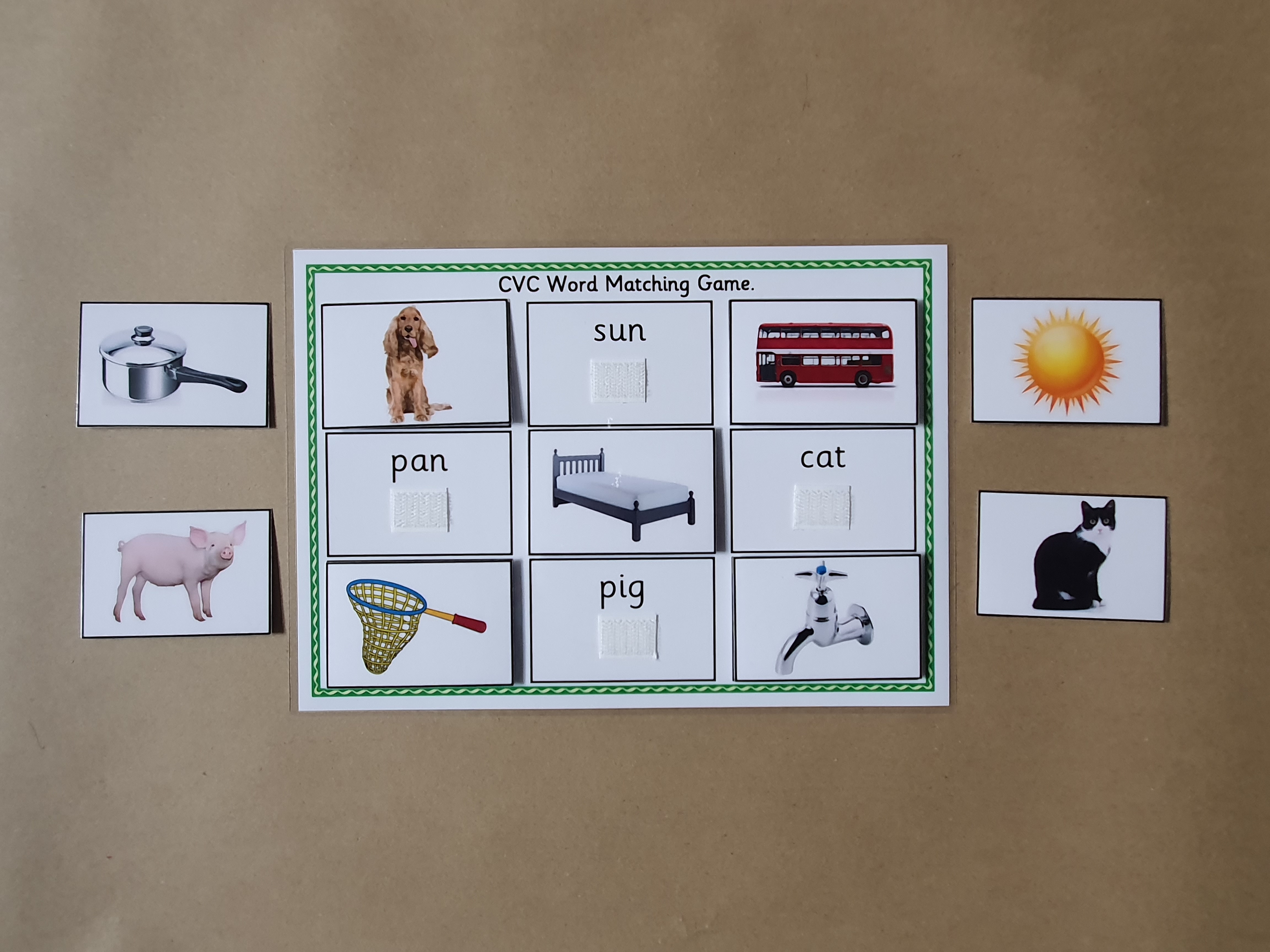 CVC Word Matching Game
