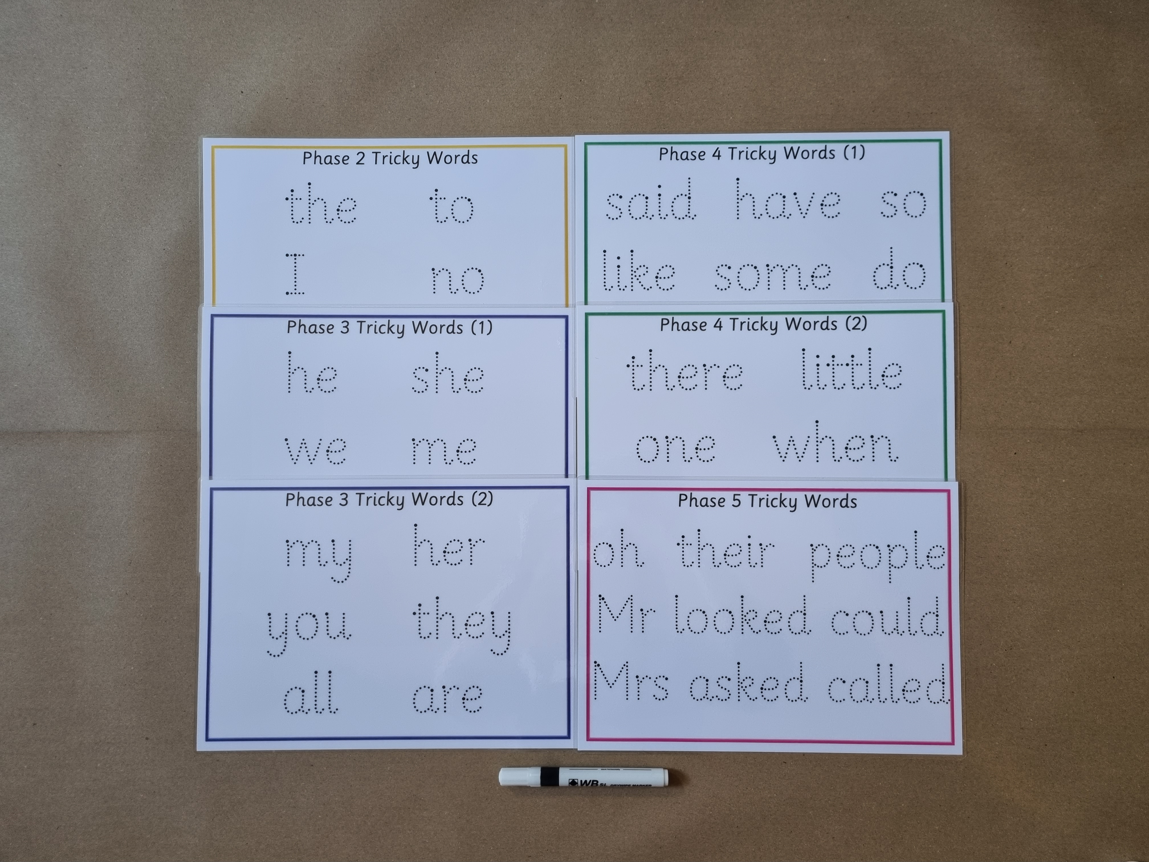 Tricky Words Formation Mats