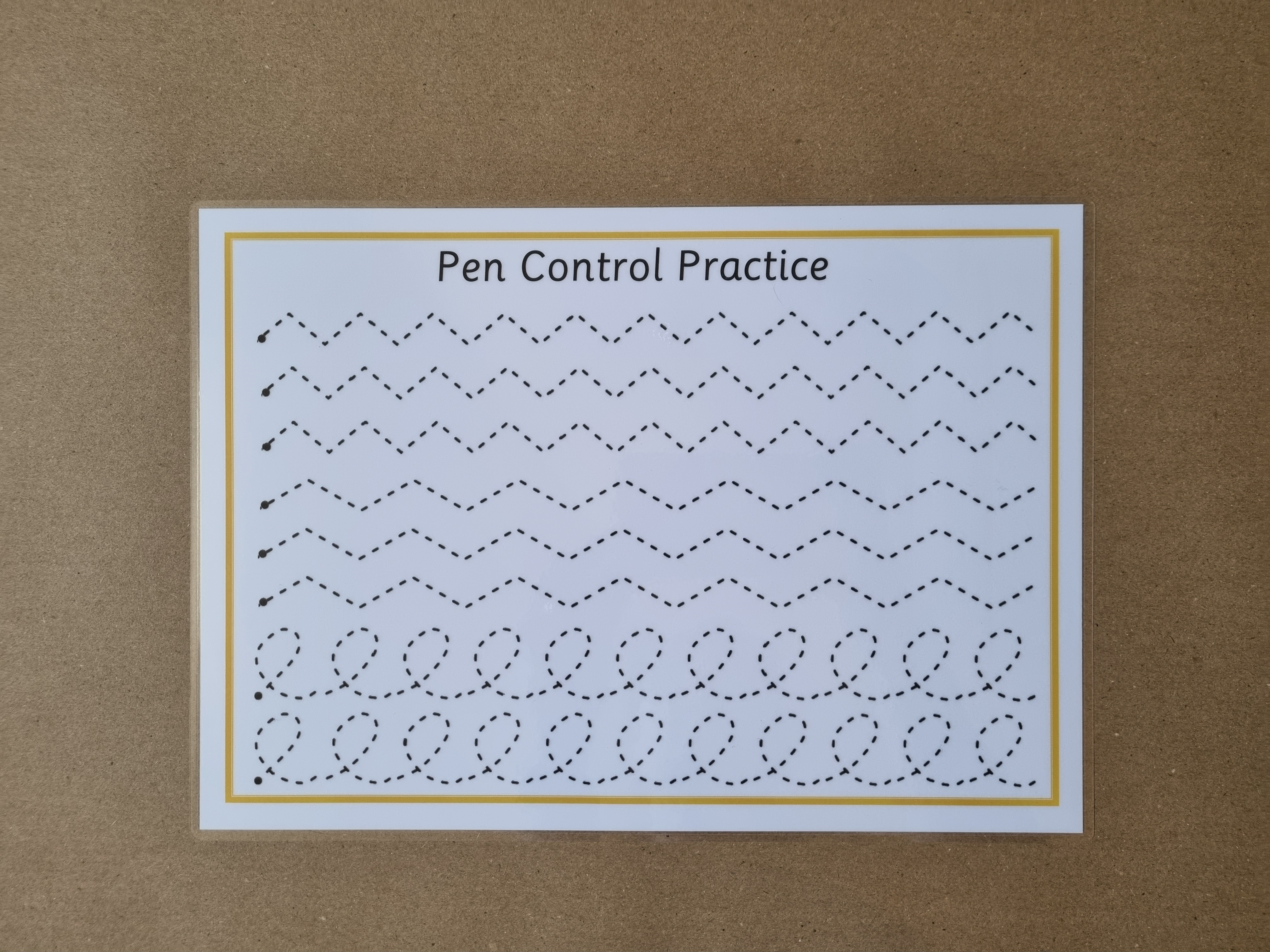 3x Pen Control Practice Mats