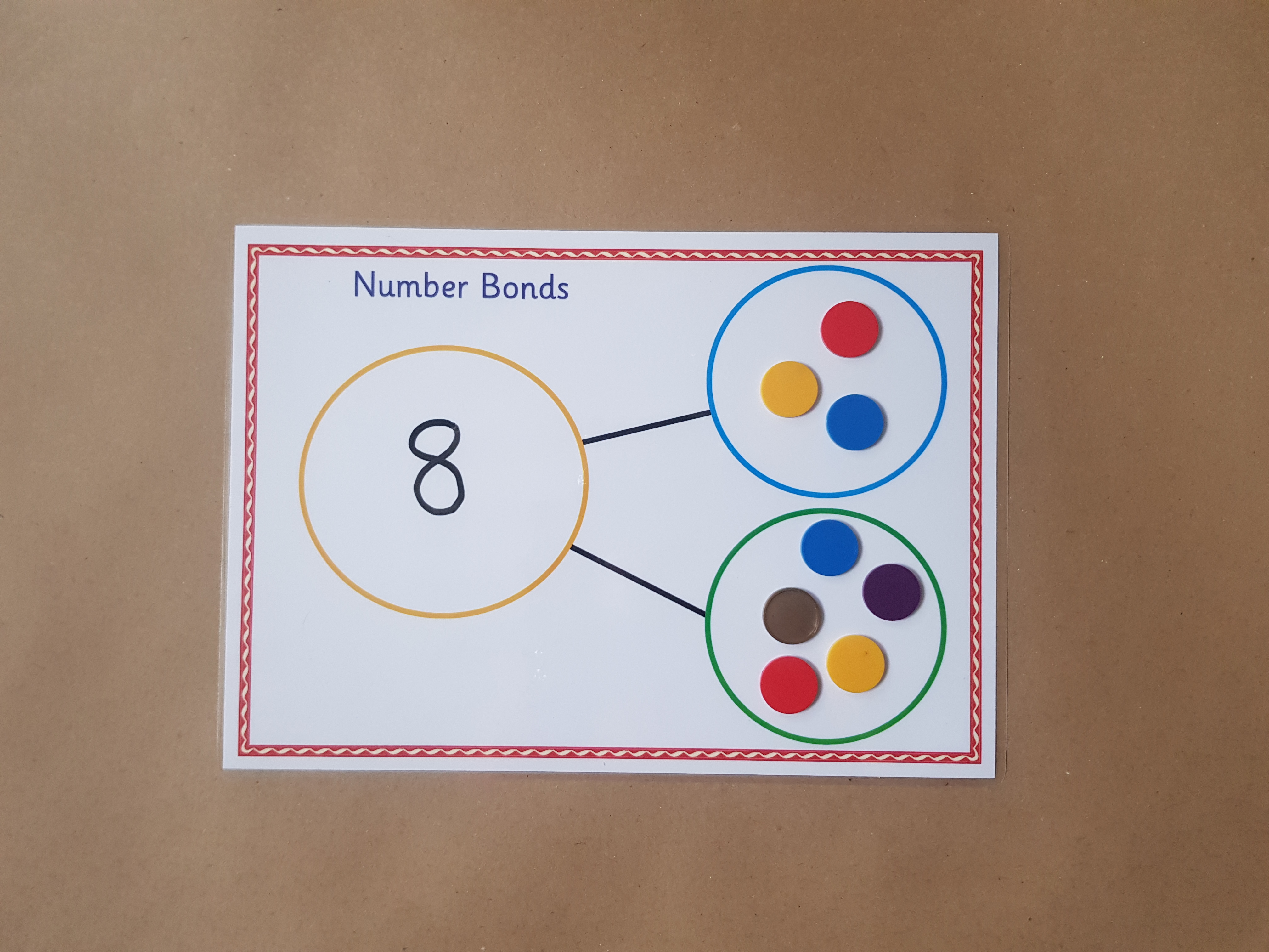 Number bonds worksheet set - A4 Mats