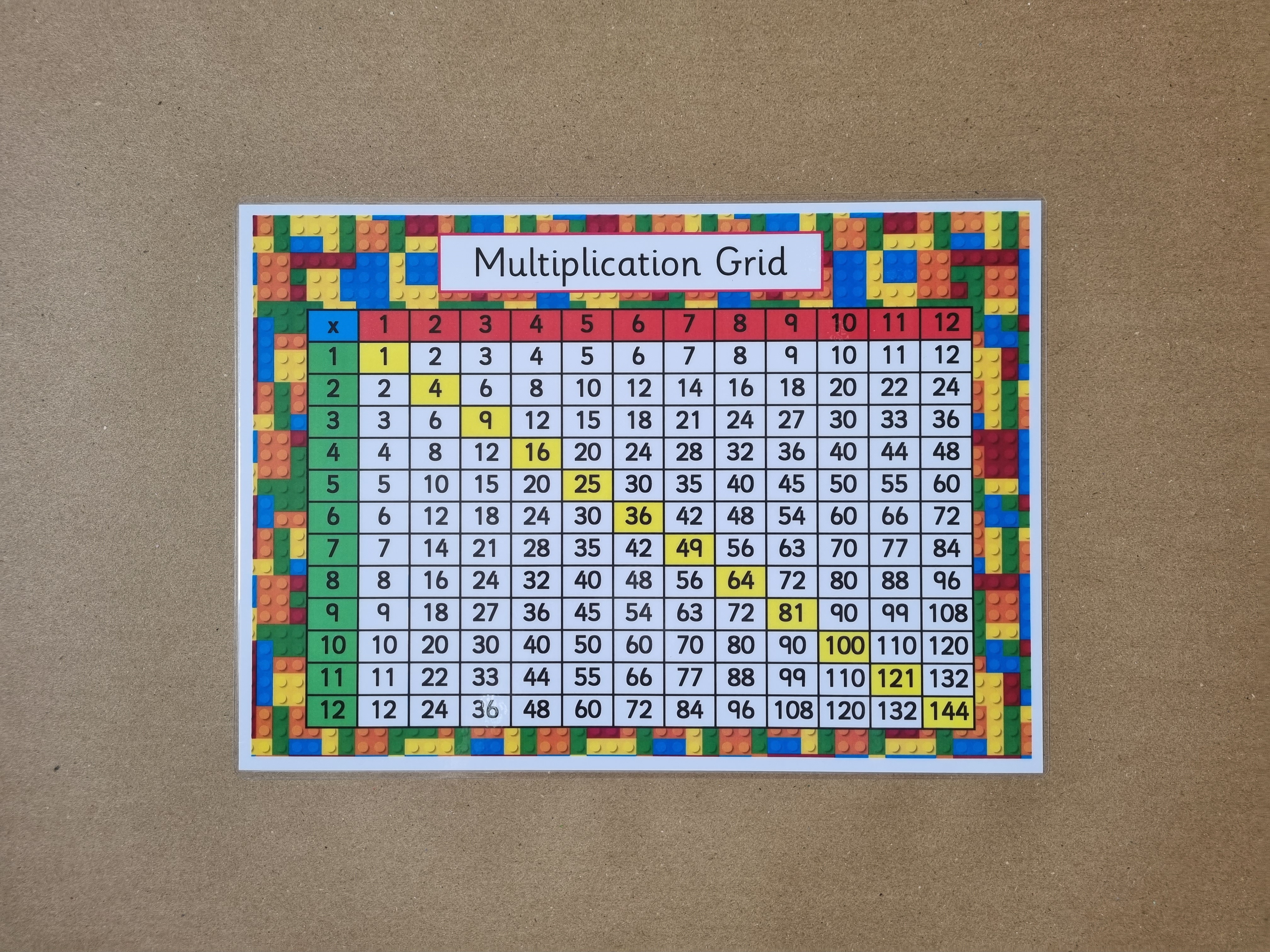 Multiplication Grid, building block design