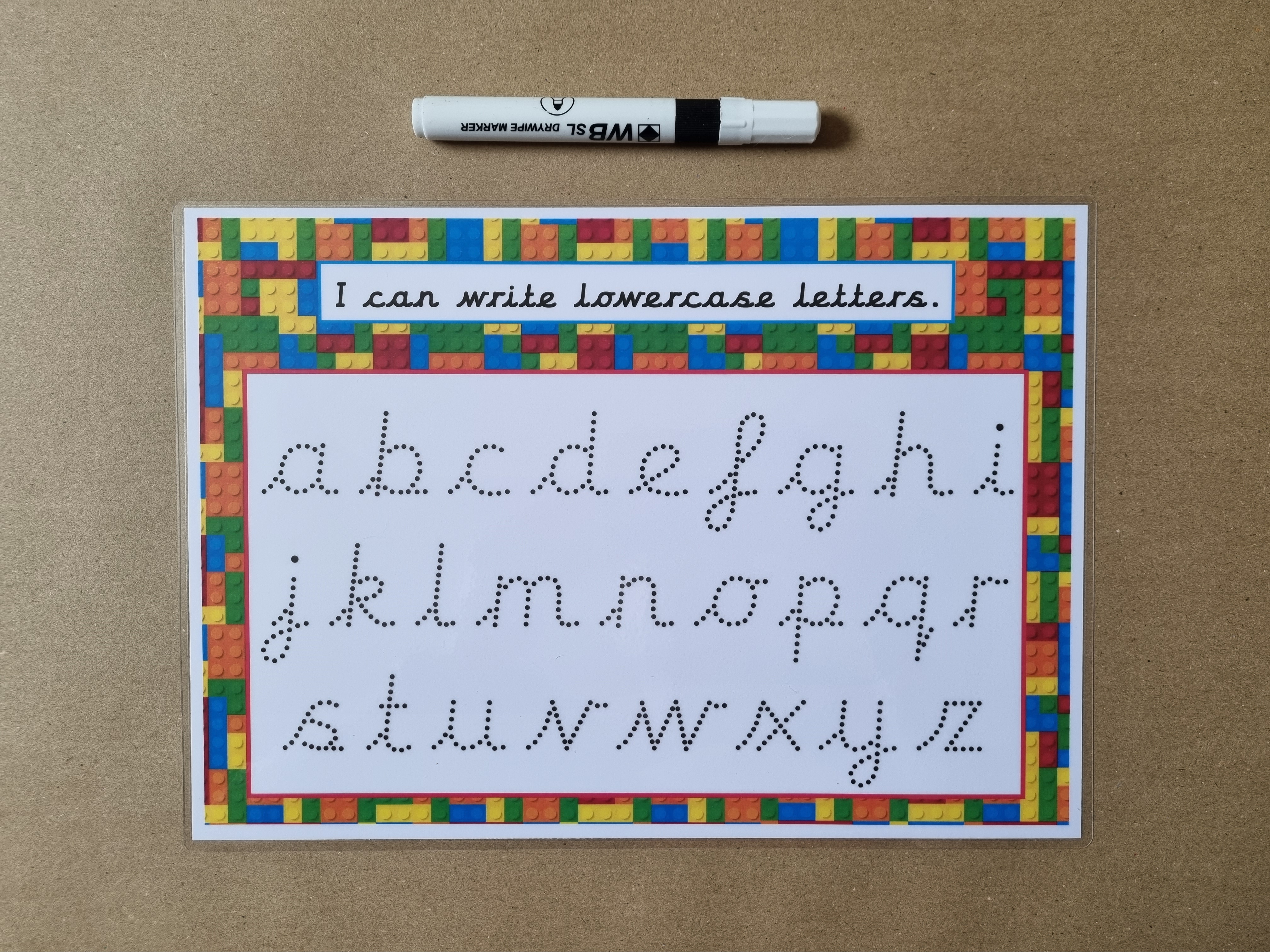 I can write lowercase letters - cursive font