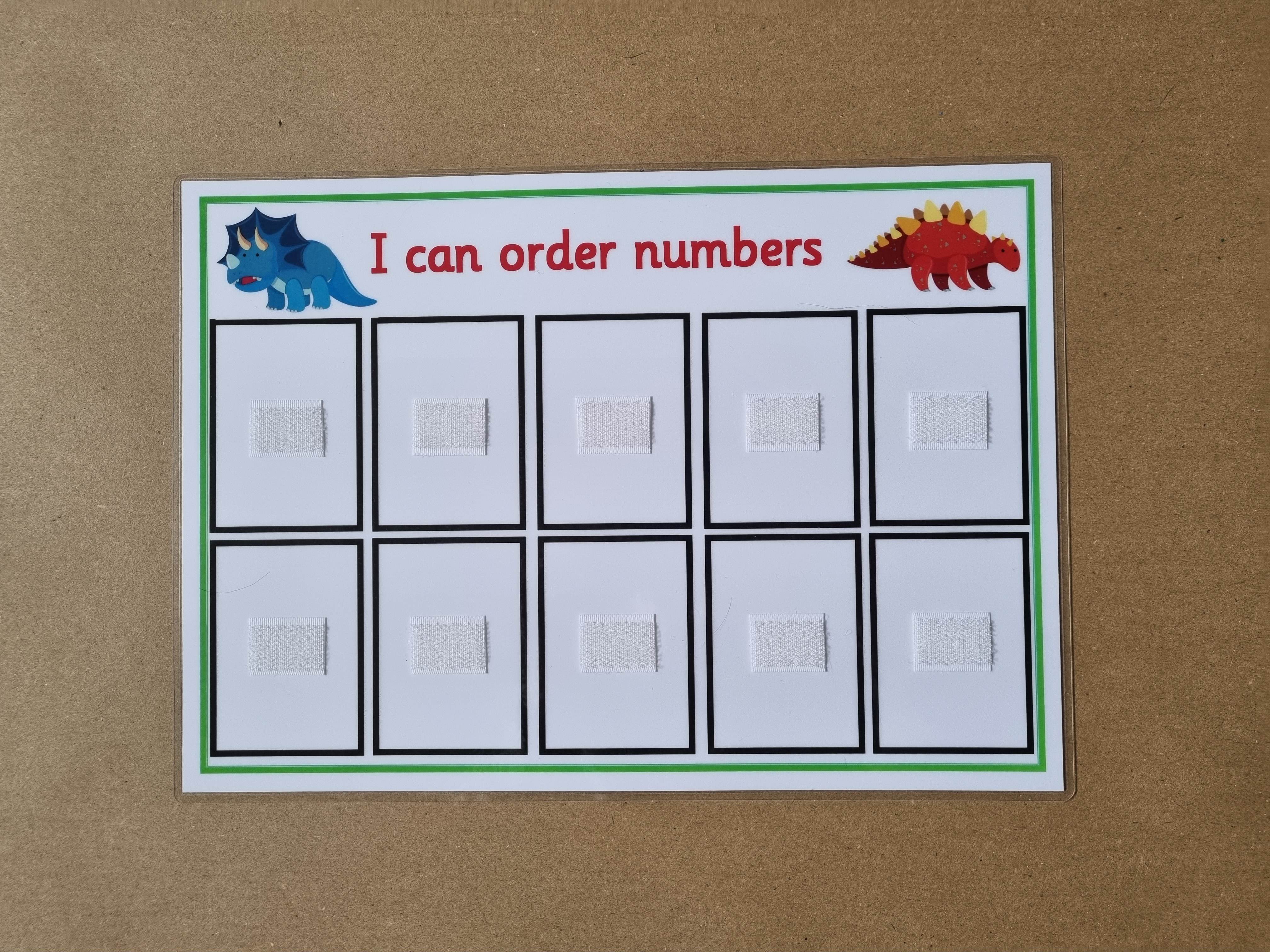 Number Ordering Game 1-10 - Dinosaur eggs