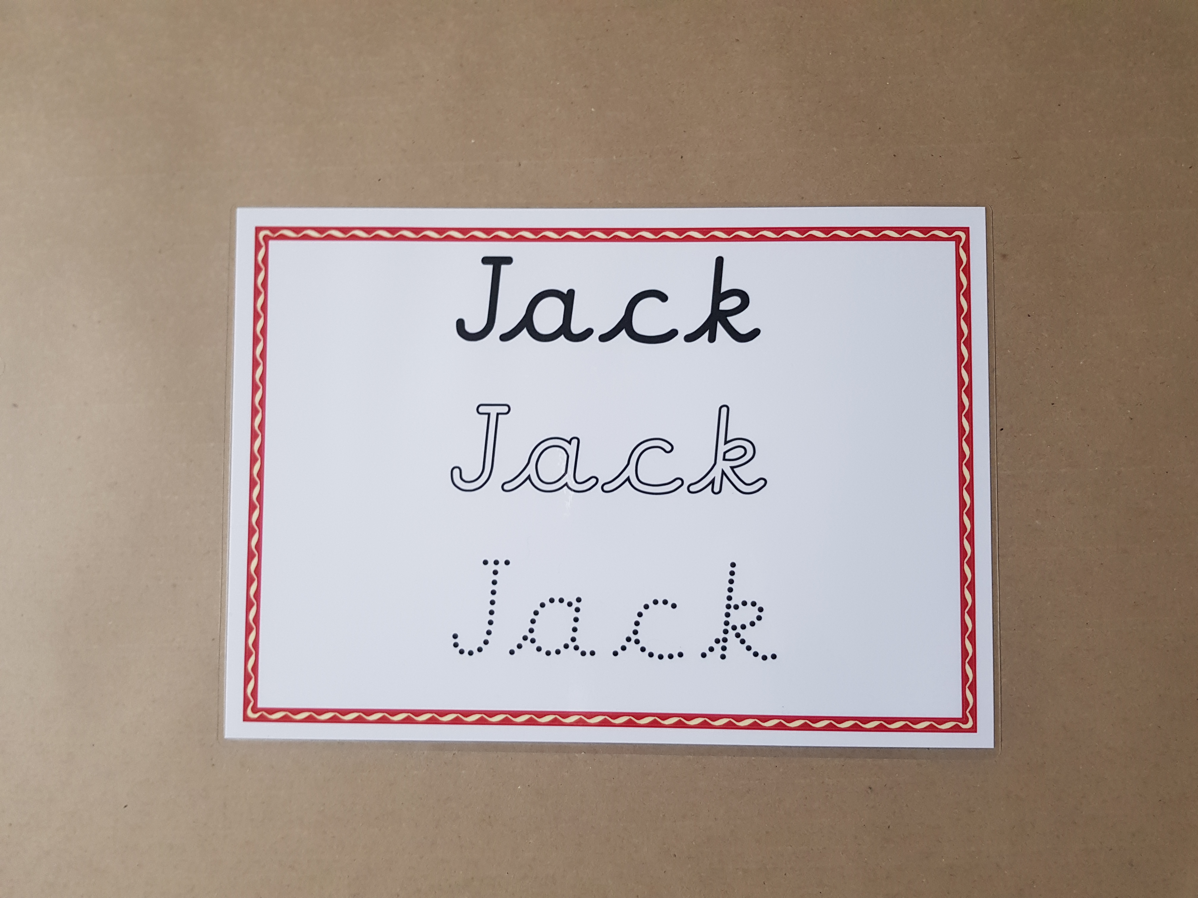 Personalised Name Card Bundle - cursive font 