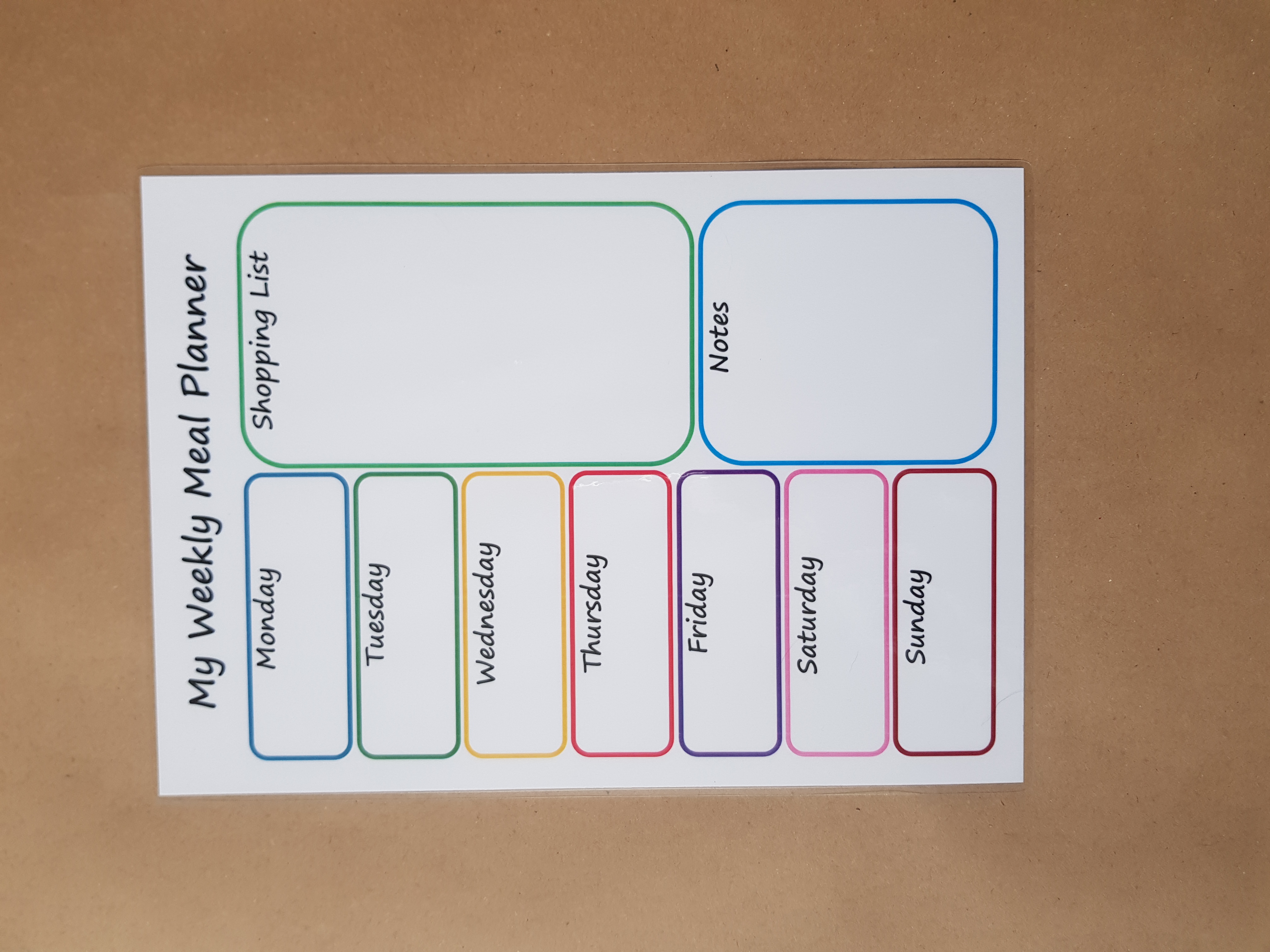 My Weekly Planner with Shopping List