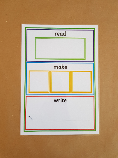 CVC Word building activity - Read, Make and Write 