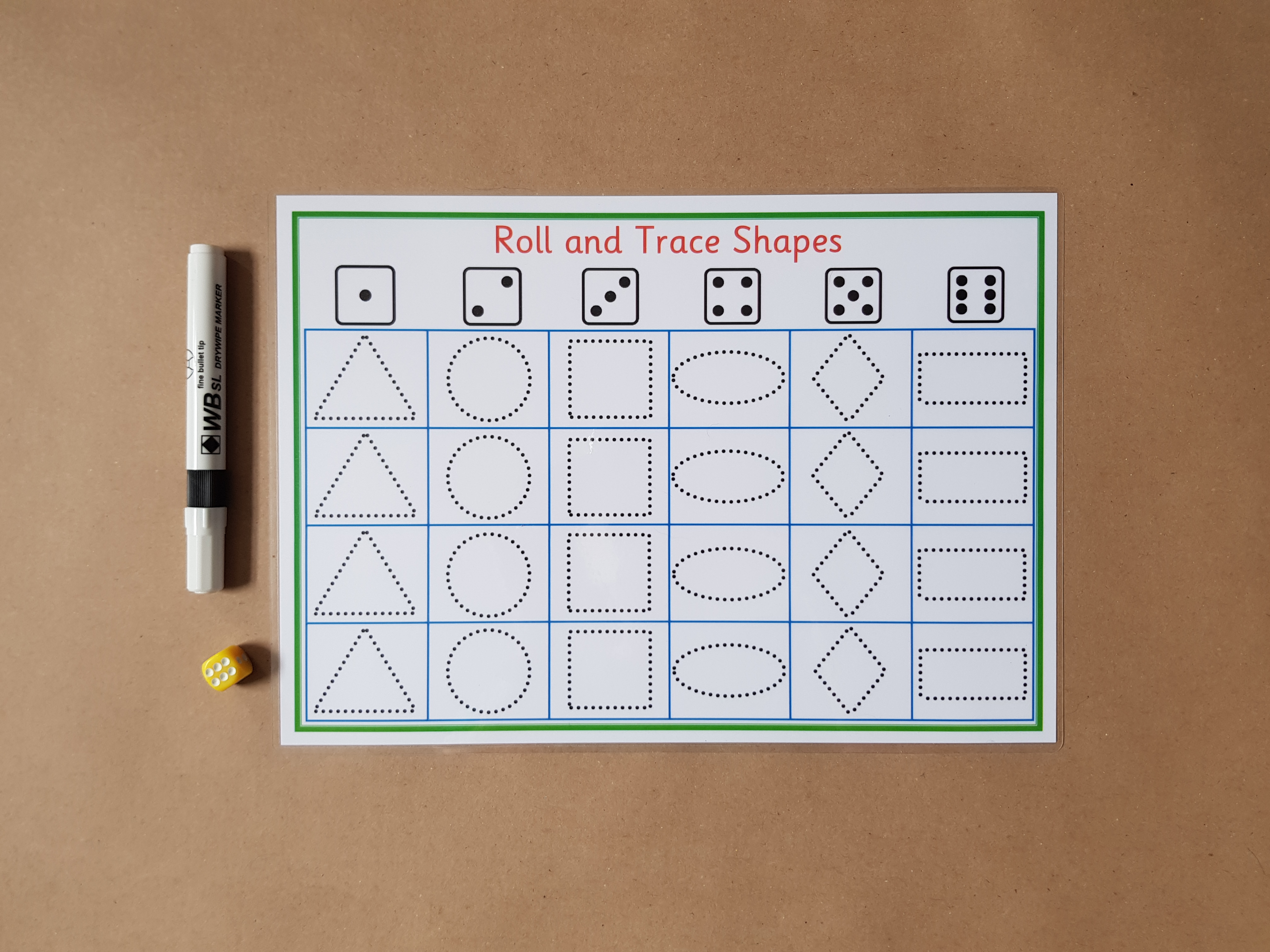 Roll and trace shapes 
