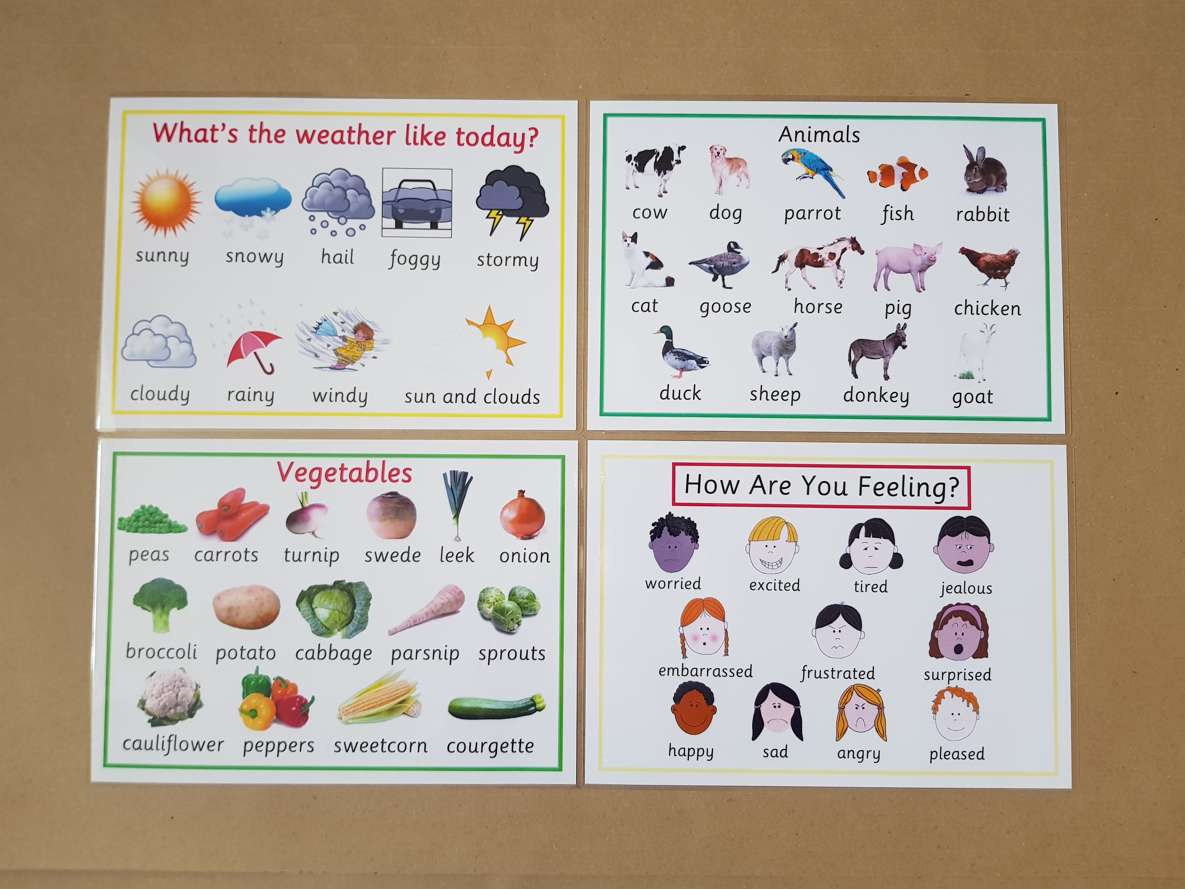 Early Learning poster bundle  - 10 Laminated A4 posters