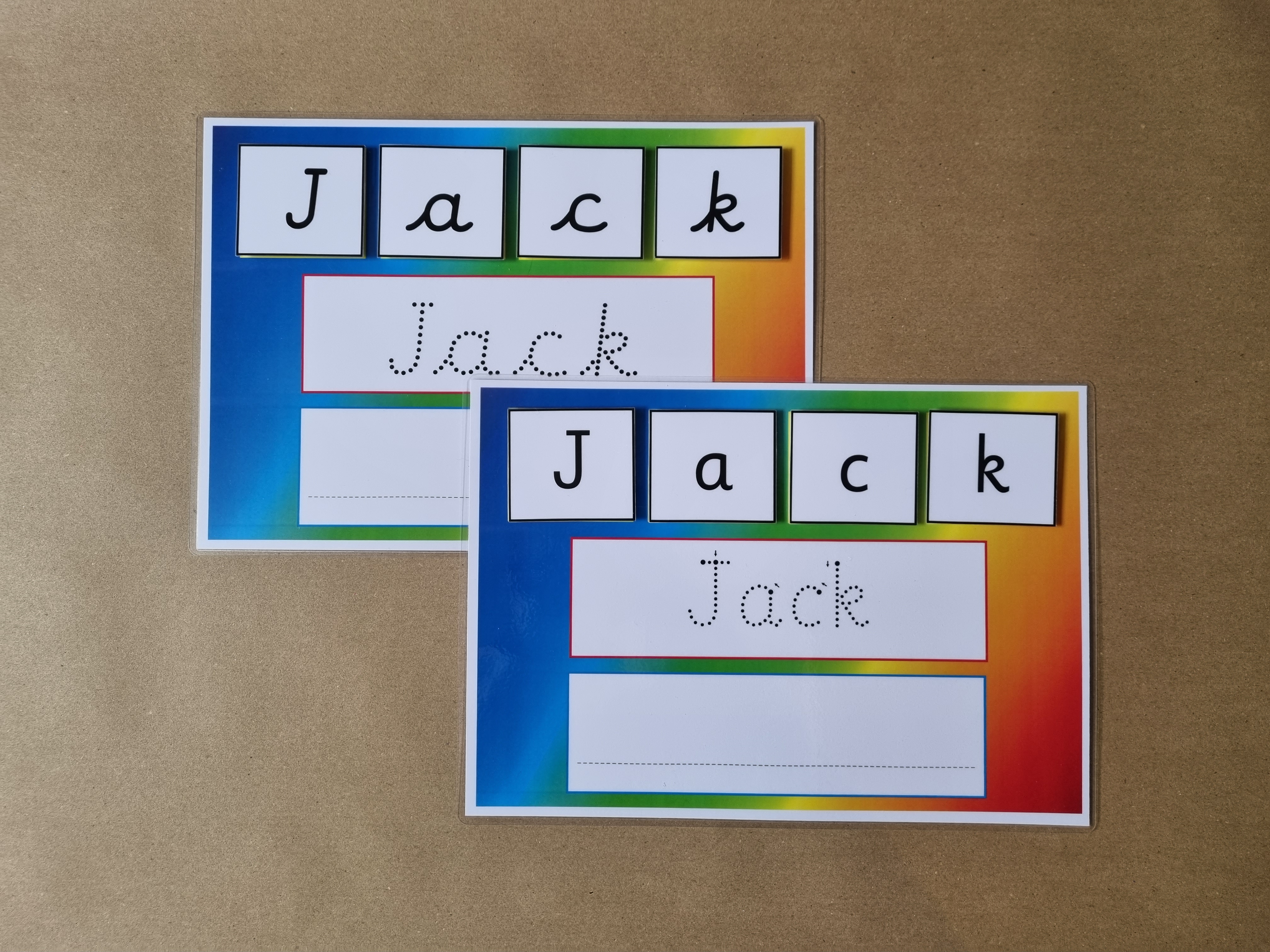 Write and Spell Name card 