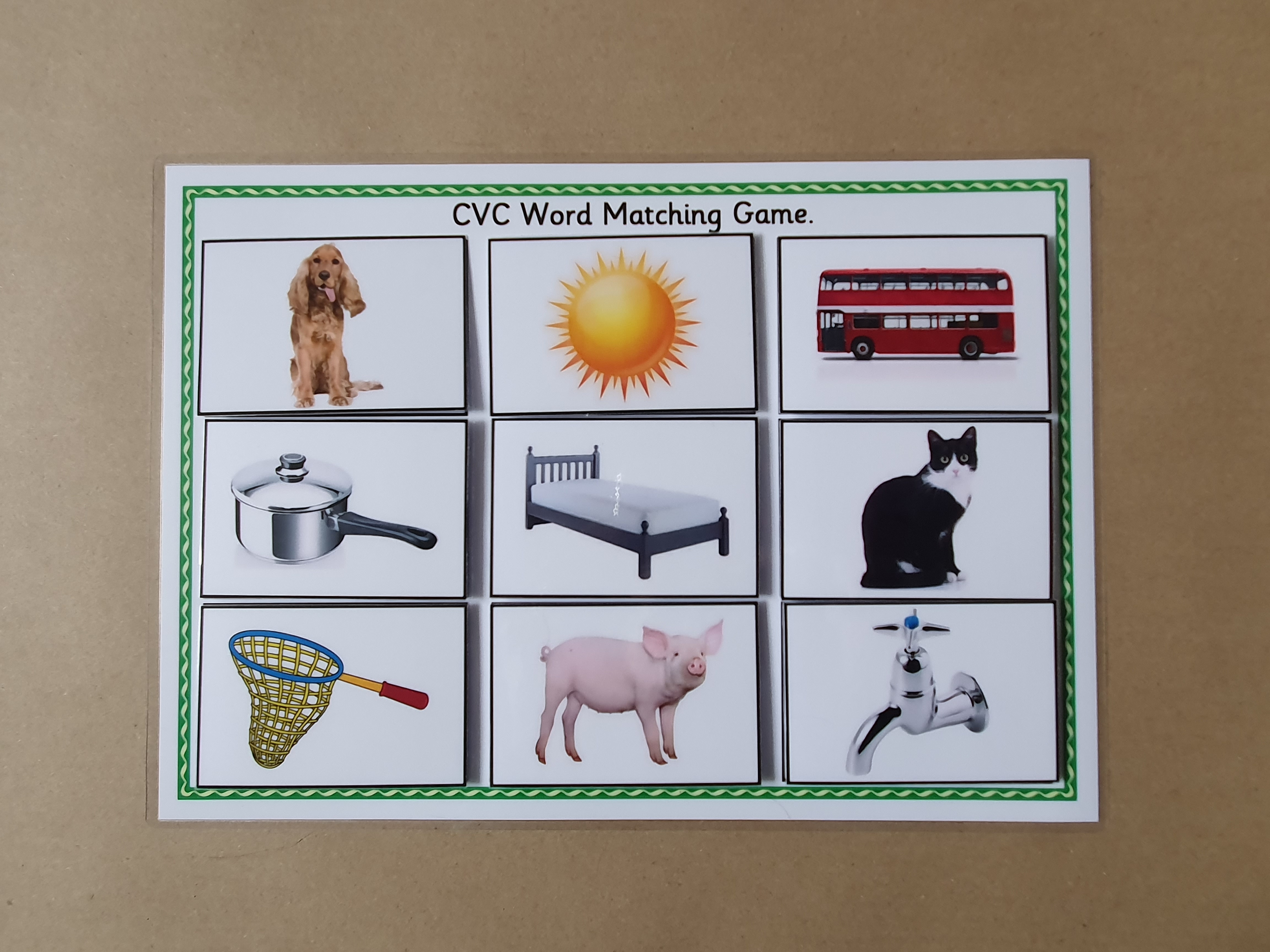 CVC Word Matching Game